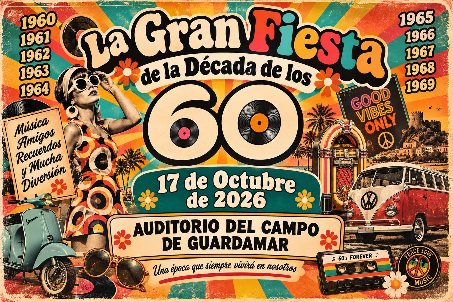 Guardamar convoca a los nacidos entre 1960 y 1969 a un encuentro generacional
